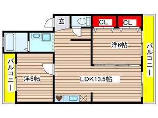 ブラウンハイツの物件間取画像